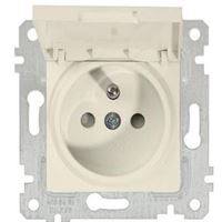 MEK. TUŞ UPS KAPAKLI (FRANSIZ) PRİZ (ÇOC.KOR) KREM 1